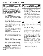 Предварительный просмотр 28 страницы Snapper E281022BE, E281222BE, E331522K Safety Instructions & Operator'S Manual