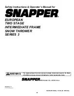 Preview for 24 page of Snapper EI55223 Safety Instructions & Operator'S Manual