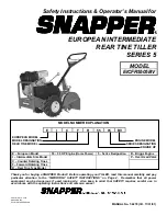 Предварительный просмотр 1 страницы Snapper EICFR5505BV Safety Instructions & Operator'S Manual