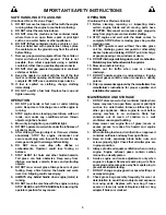 Preview for 3 page of Snapper ELP21703BV (7800047) Safety Instructions & Operator'S Manual