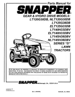 Preview for 1 page of Snapper ELT125G33DB Parts Manual