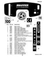 Preview for 38 page of Snapper ELT125G33DB Parts Manual