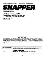 Предварительный просмотр 40 страницы Snapper ELT145H33FBV Safety Instructions & Operator'S Manual