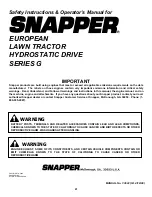 Предварительный просмотр 41 страницы Snapper ELT145H33GBV Safety Instructions & Operator'S Manual