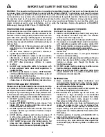 Предварительный просмотр 2 страницы Snapper ELT180H33IBV Safety Instructions & Operator'S Manual