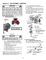 Предварительный просмотр 25 страницы Snapper ELT180H33IBV Safety Instructions & Operator'S Manual