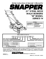 Предварительный просмотр 1 страницы Snapper EMRP215014B Safety Instructions & Operator'S Manual