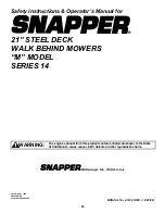 Предварительный просмотр 29 страницы Snapper EMRP215014B Safety Instructions & Operator'S Manual