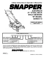 Snapper EMRP216015B Safety Instructions & Operator'S Manual preview