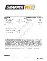 Preview for 120 page of Snapper ENXT22875E Operator'S Manual