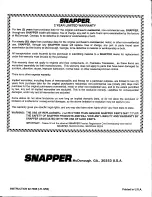 Preview for 16 page of Snapper EP21500E Operator'S Manual