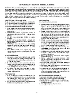 Preview for 2 page of Snapper EP217018BV Safety Instructions & Operator'S Manual