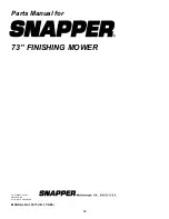 Предварительный просмотр 12 страницы Snapper Finishing Mower Parts Manual