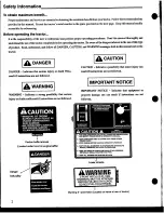 Preview for 4 page of Snapper GT1848H Safety Instructions & Operator'S Manual