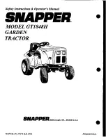 Preview for 59 page of Snapper GT1848H Safety Instructions & Operator'S Manual