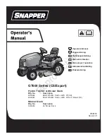 Snapper GT600 Series Operator'S Manual preview