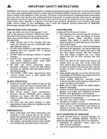 Preview for 2 page of Snapper HWPS26700BV Safety Instructions & Operator'S Manual