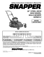 Preview for 29 page of Snapper HWPS26700BV Safety Instructions & Operator'S Manual