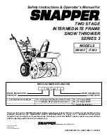 Snapper I55223 Safety Instructions & Operator'S Manual preview