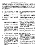 Preview for 2 page of Snapper ICFR5004B Safety Instructions & Operator'S Manual