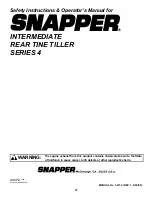 Preview for 18 page of Snapper ICFR5004B Safety Instructions & Operator'S Manual