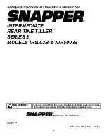 Preview for 18 page of Snapper IR5003B Safety Instructions & Operator'S Manual