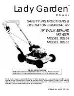 Snapper Lady Garden 82354 Safety Instructions & Operator'S Manual preview