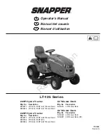 Snapper LT-125 Series Operator'S Manual preview