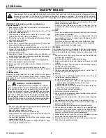 Preview for 2 page of Snapper LT-200 2690437 Setup & Adjustment Instructions Manual