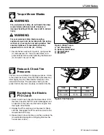 Preview for 7 page of Snapper LT-200 2690437 Setup & Adjustment Instructions Manual