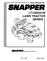 Snapper LT120D331B Parts Manual preview