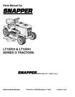 Preview for 32 page of Snapper LT12D Parts Manual