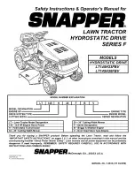 Preview for 45 page of Snapper LT145H33FBV, LT145H38FBV Safety Instructions & Operator'S Manual