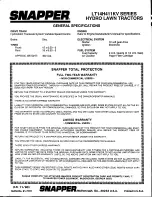 Preview for 16 page of Snapper LT14H411KV Safety Instructions & Operator'S Manual