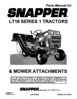 Snapper LT16 Series 1 Parts Manual preview