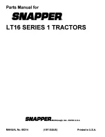 Предварительный просмотр 38 страницы Snapper LT16 Series 1 Parts Manual