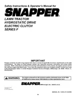 Предварительный просмотр 44 страницы Snapper LT160H42FBV Operator'S Manual