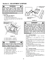 Предварительный просмотр 73 страницы Snapper LT160H42FBV Operator'S Manual