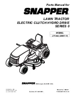 Preview for 1 page of Snapper LT1644 Parts Manual