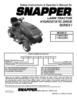 Snapper LT180H331BV series I Safety Instructions & Operator'S Manual preview