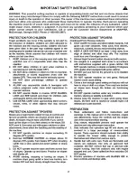 Preview for 2 page of Snapper LT180H331BV series I Safety Instructions & Operator'S Manual