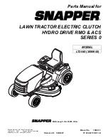 Preview for 1 page of Snapper LT2040 (2690500) Parts Manual