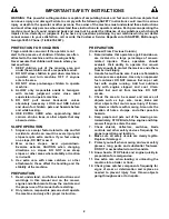 Preview for 2 page of Snapper MCRP215015KWV Safety Instructions & Operator'S Manual