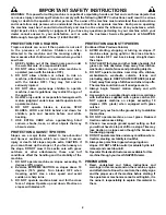 Предварительный просмотр 2 страницы Snapper NZM19481KWV Safety Instructions & Operator'S Manual