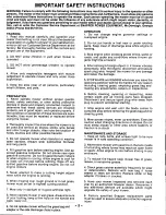 Preview for 2 page of Snapper ODLW309T Safety Instructions & Operator'S Manual