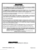 Preview for 16 page of Snapper PB21550V Safety Instructions & Operator'S Manual