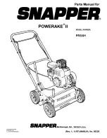 Предварительный просмотр 1 страницы Snapper Powerake II PR3001 Parts Manual