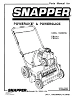 Snapper PR5001 Parts Manual preview