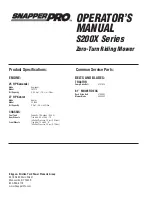 Preview for 48 page of Snapper Pro 5900664 Operator'S Manual