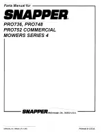 Предварительный просмотр 28 страницы Snapper PRO736 Parts Manual